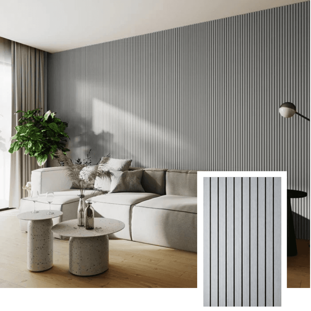 Walleu Acoustic Slat Panel — Ash